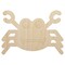 Silly Crab Unfinished Wood Shape Piece Cutout for DIY Craft Projects